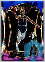 2020-21 Blue Purple Cracked Ice Prizm Michael Porter Jr. #106 Denver Nuggets